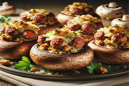  Savoury Italian Sausage Stuffed Mushrooms